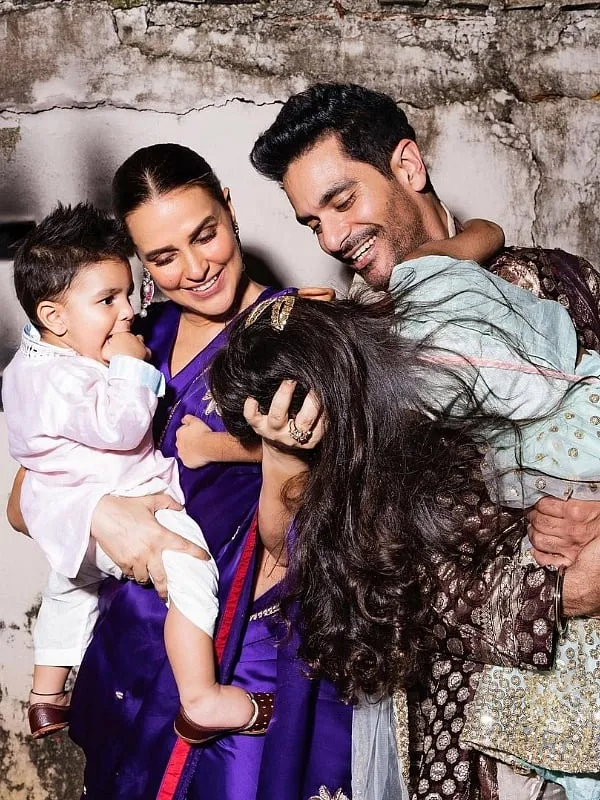 For Dhupia, motherhood is a sense of feeling complete because your whole world is right there in your home. Image: Instagram.com/nehadhupia 