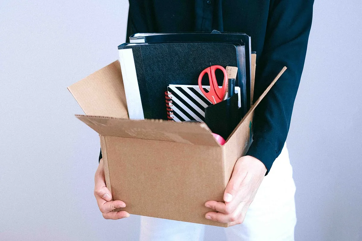 Being handed the pink slip at work can cause a lot of stress and anxiety, but it is important not to panic. Image: Pexels 
