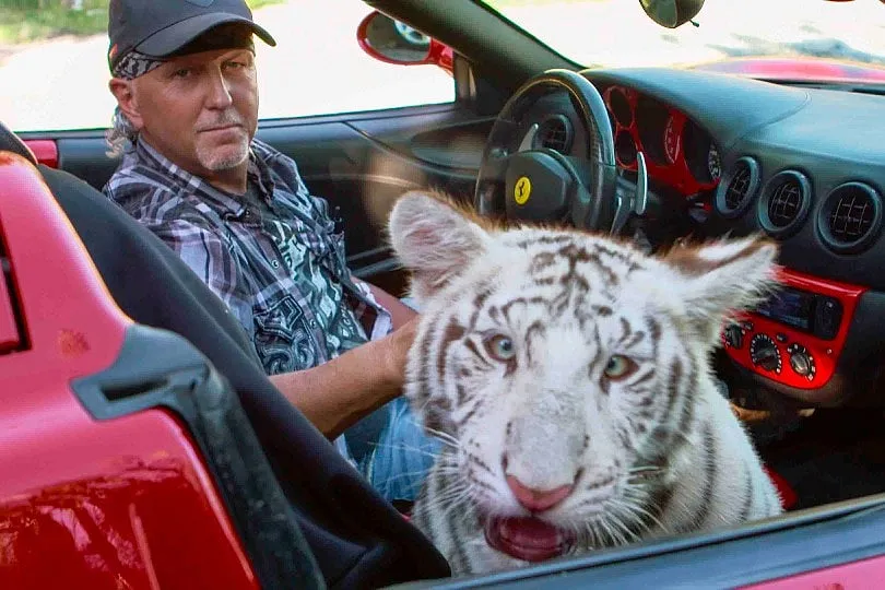 A still from Tiger King: Murder, Mayhem and Madness. Image: Netflix 