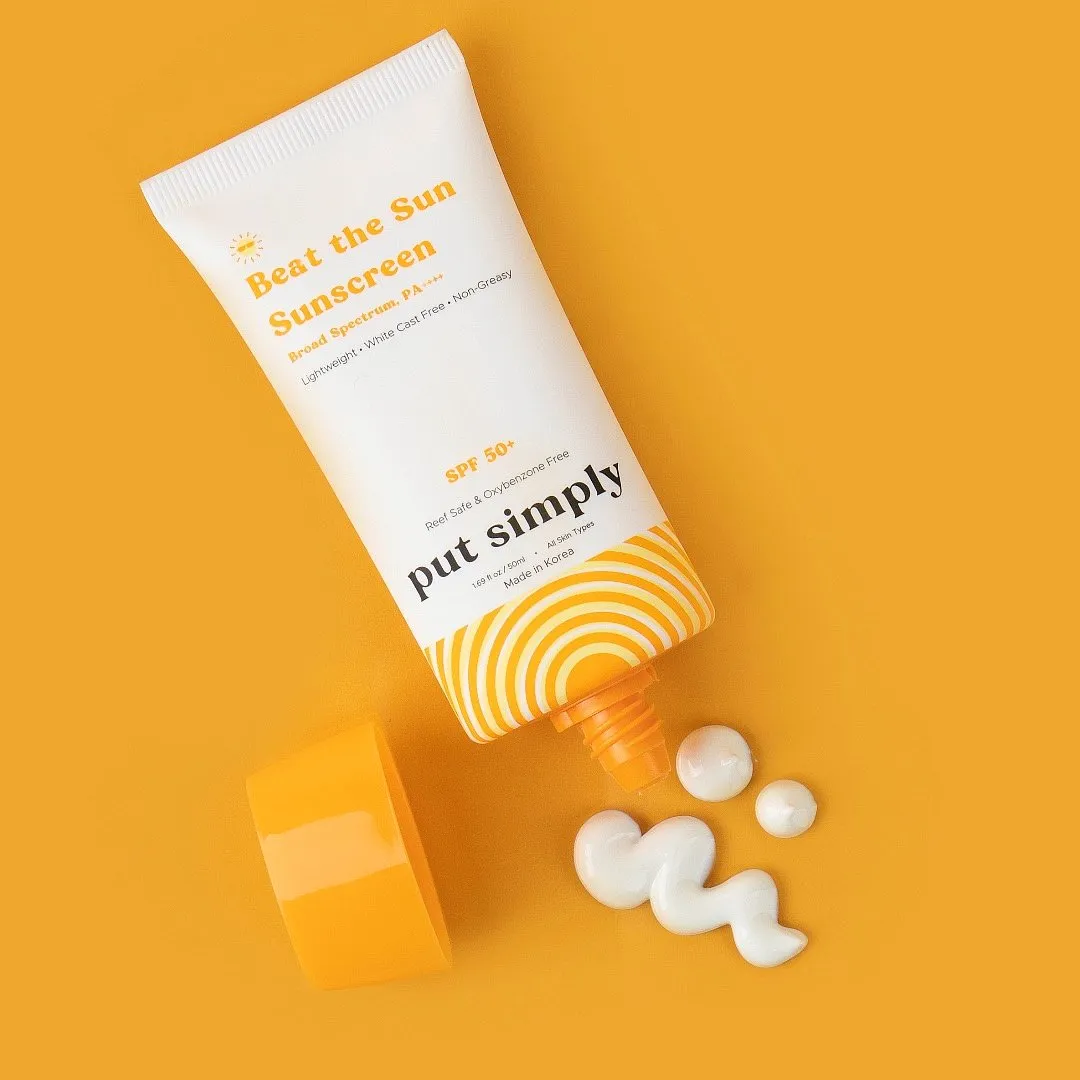 Beat The Sun, Put SimplyThis sunscreen from Put Simply is creamy yet quick-absorbing, soothing and barrier-fortifying yet non-comedogenic. Formulated and made in Korea, it might remind you of your favourite K-beauty sunblock. Make-up-friendly, summer-friendly and mature skin-friendly, it consists of niacinamide and ceramides and botanical extracts of Centella Asiatica, Portulaca Oleracea and rosemary. Might we add, we love whipping up a customised SPF-infused BB cream by adding a drop of foundation to this sunscreen for dewy-looking skin.Priced at ₹899Shop here 