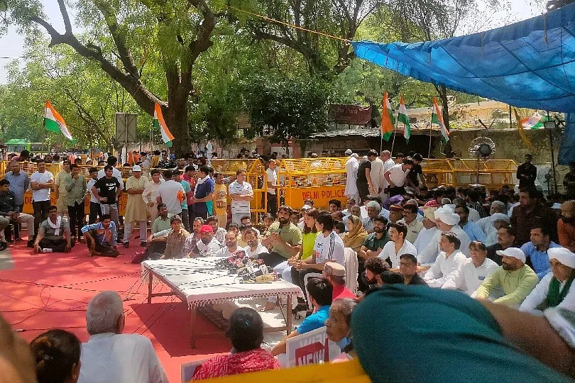 The Established visited the protest site to report on the matter. Image: Kaushik Raj 