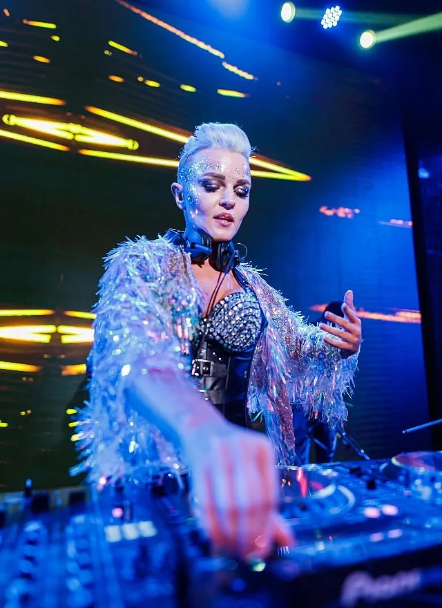 DJ Masha from Dubai took over the console at the Chivas Alchemy event 