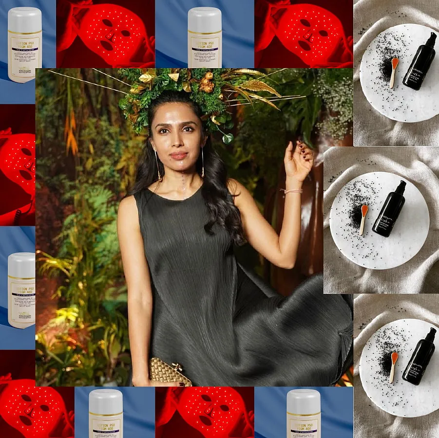 Dr Pooja Shah Talera, Dermatologist & Founder, KOSA Wellbeing1. BOOST LED Face Mask, The Light Salon: I’m a big proponent of anti-inflammatory skincare, given that we dwell in very polluted cities. This is the only US FDA-approved mask which contains two therapeutic red and infrared light at the most accurate wavelengths. They help in calming the skin, reducing redness and encouraging rejuvenation, resulting in plump, hydrated skin with decreased lines from the first use. Frequent use might even put an end to your regular Botox treatments. 2. Lotion P50 PIGM400, Biologique Recherche: Whilst most skincare products contain ingredients to break down pigmentation, this mixture of poly acids helps prevent pigmentation altogether as it contains tyrosinase inhibitors. I love how gentle it is on the skin. In addition to getting an even tone, it improves skin texture significantly .3. Kesha Fortifying Hair Oil, Purearth: There are very few oils that make my merit list. This Ayurvedic oil is wonderful—it softens my hair, reduces breakage and helps with the greying well. And, it comes off so easily! I double this as my post-wash leave-in serum as well sometimes.Images: Instagram.com/drpoojatalera, Instagram.com/purearth, Instagram.com/biologique_recherche  