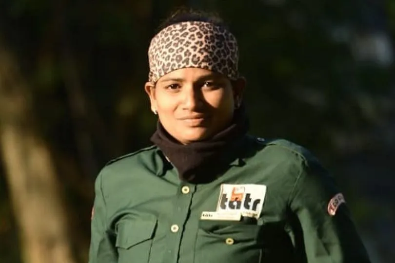 Kajal Ajay NIkode, a safari guide at  Mohurli Tadoba 