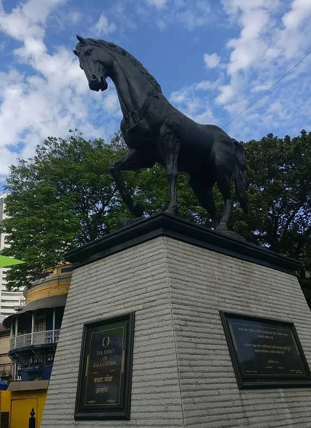 The sculpture of the riderless horse at Kala Ghoda. Image: Instagram.com/andywaks 