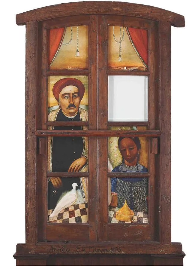 One of Anjolie Ela Menon's works as a part of the coveted Maharaja collection. Menon was the protégé of the legendary MF Husain. Image: NGMA 