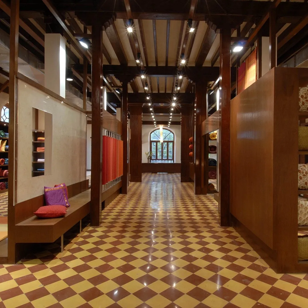 The FabIndia store in Jeroo Building was occupied by the Bank of India, before which it was a horse stable 