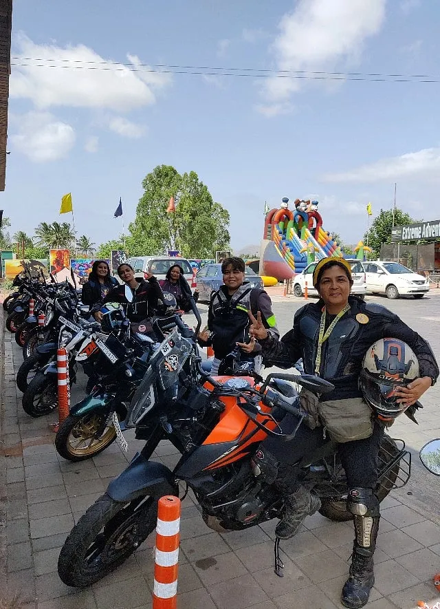 Women riders of The Bikerni in Mahabaleshwar 