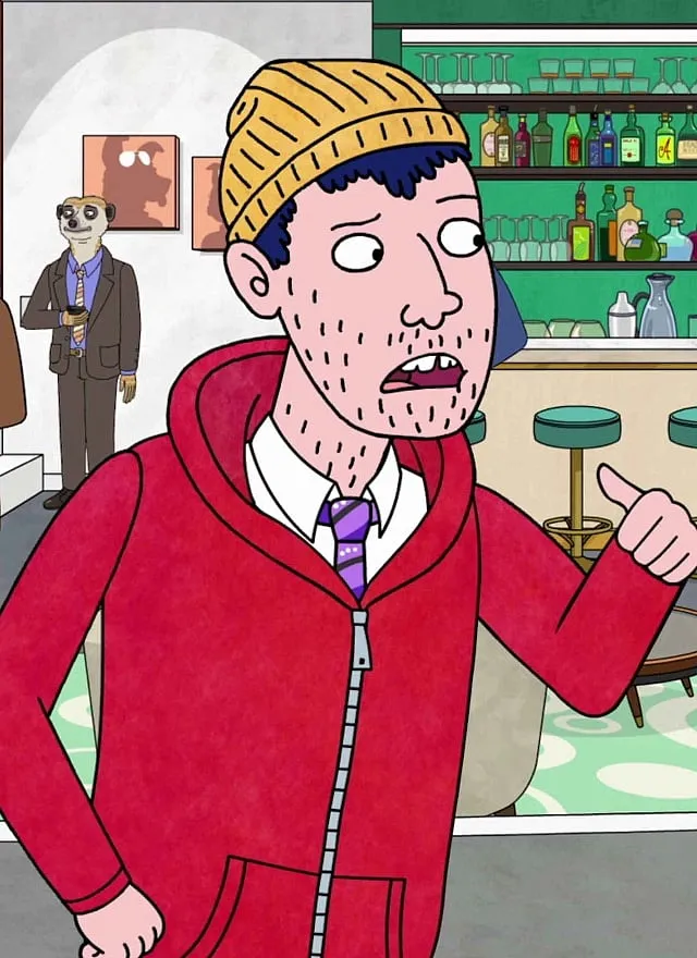 In the Netflix series BoJack Horseman, where Todd Chavez, one of the main characters, comes out as asexual in the third season 