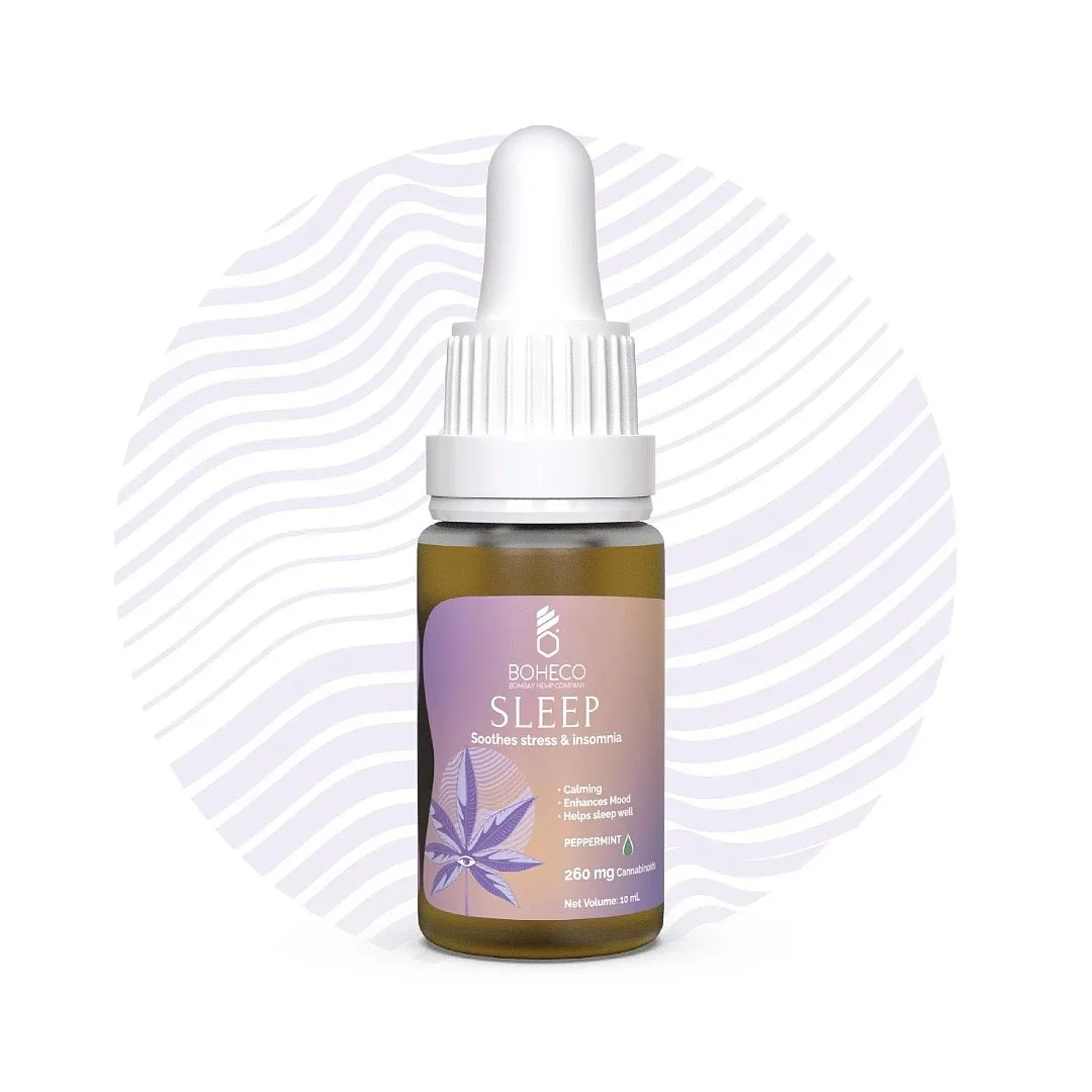 When used synergistically with other Ayurvedic herbs—as you may find in our product Sleep which contains Tagar (Valerian Root) Extract, Jatamansi (Spikenard Root) Extract and Musta (Nut Grass) to deliver an added calming effect—CBD may aid with restful and deep sleep. Image: Instagram.com/bohecoindia 