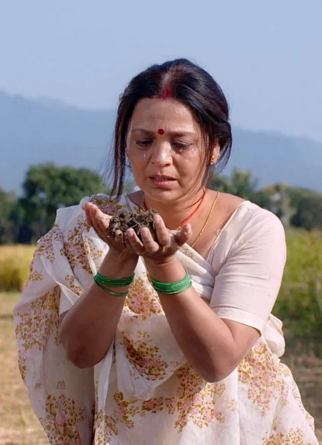 Actress Chanda Bisht in the final scene of Maati Pehchaan 