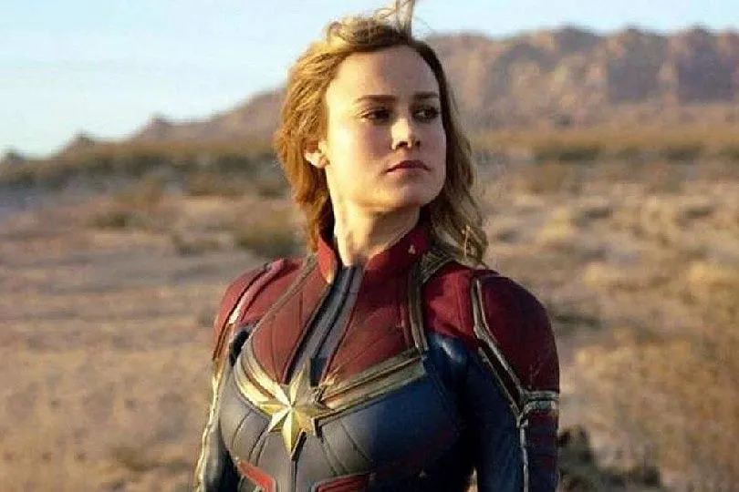 Captain Marvel, played by Brie Larson, in the upcoming The Marvels film. Image: IMDB 