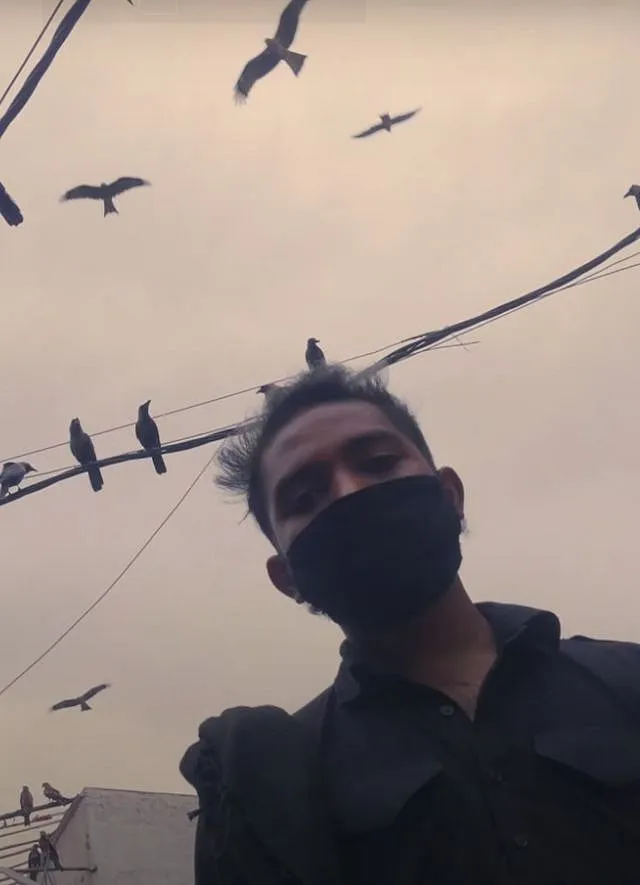A still from Mohammad Affan Pasha's Dakhni rap video Eid ka Chand 