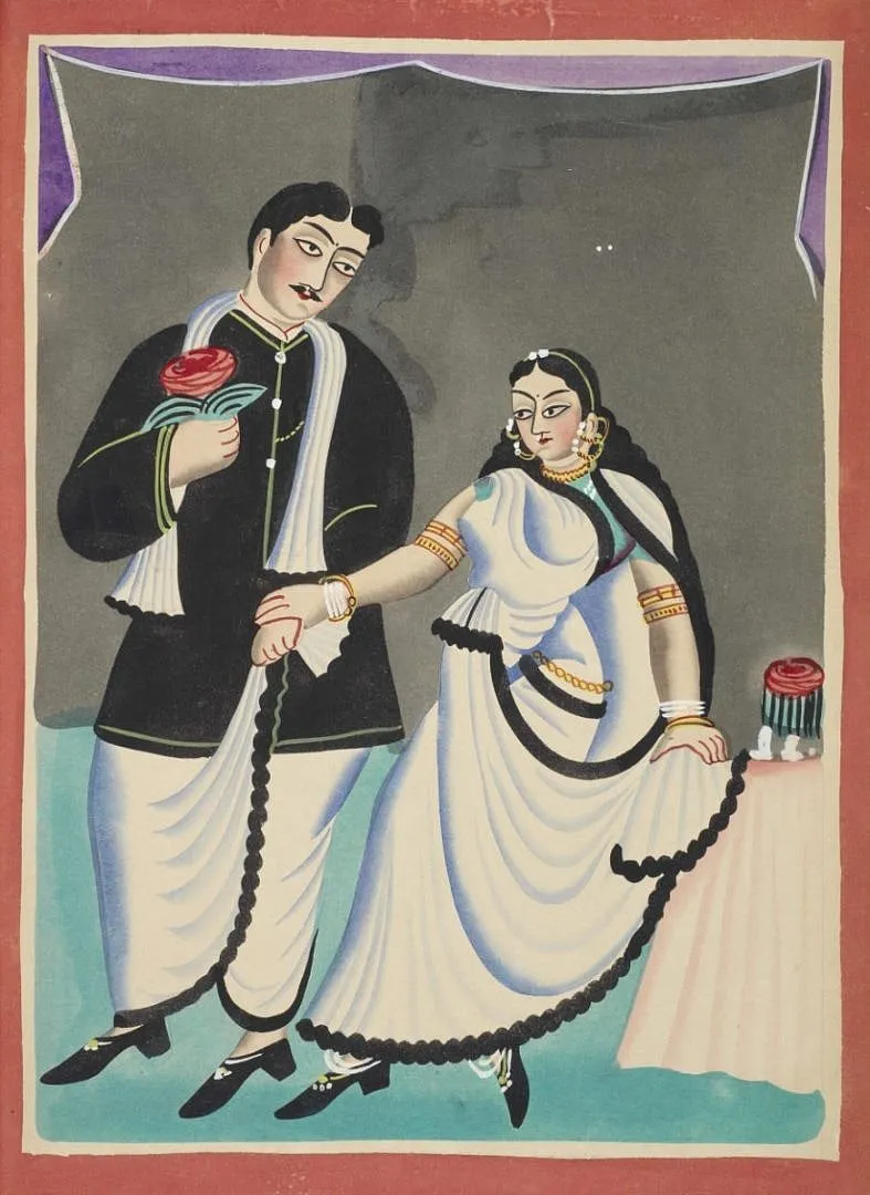 The Babu & the Bazaar: Art from 19th and Early 20th century BengalThe iconic Kalighat temple in Kolkata was, and continues to be, a major attraction for tourists and locals alike, mostly comprising devotees of the Hindu goddess. Its popularity aided the growth of the adjoining bazaar that primarily sells memorabilia and curios to tourists, including paintings in watercolours on paper. This type of painting is now broadly referred to as the ‘Kalighat pat,’ and in this exhibition, these pats—depicting both religious and secular themes—take centre stage. They have been positioned against comparable works across the genres of commissioned oil paintings and mass-produced prints.The juxtaposition of this iconography attempts to shed light on Kolkata’s history, its culture, class biases, and gendered hierarchies. The artworks on display are over a 100 years old, and are registered historical artefacts that will not be exported from India.Where: Delhi Art Gallery, Janpath Road, DelhiOn till: 1 July 