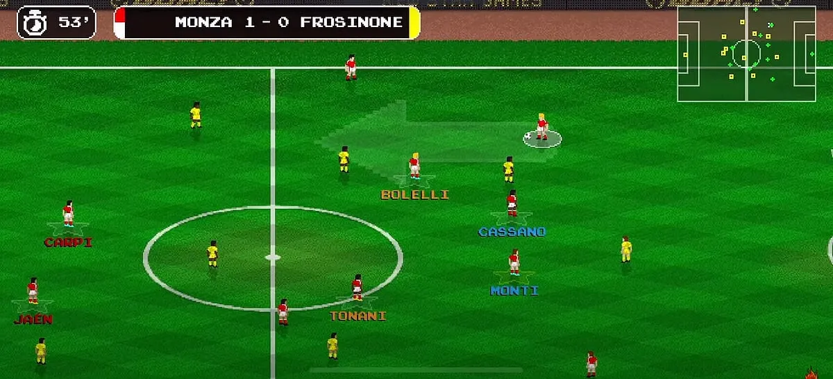 Retro Goal+ Experience the thrill of arcade soccer action combined with easy team management in Retro Goal+. With graphics reminiscent of classic 16-bit sports games and precise touchscreen controls, players can score goals with pixel-perfect precision. Select a team from popular leagues worldwide and assemble a team of superstars, professionals, and hotheads to lead you to victory. Take charge on the field and make every move count.Image: YouTube 