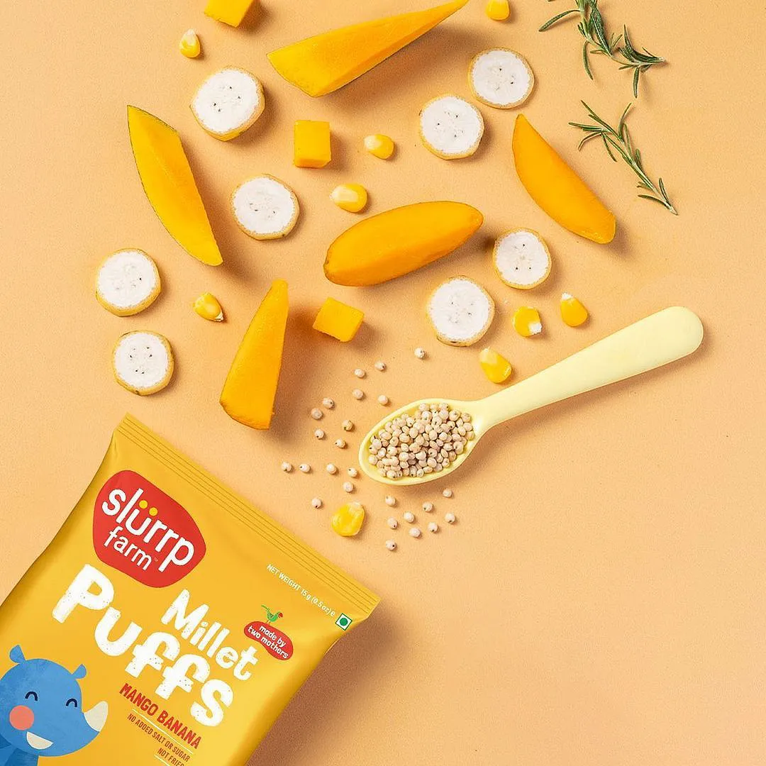 Their portfolio ranges from puffed snacks, millet pancake mix, spinach multigrain dosa mix, and cereals to cookies, foxtail millet noodles, chia seeds-oats porridge and other nourishing snacks 