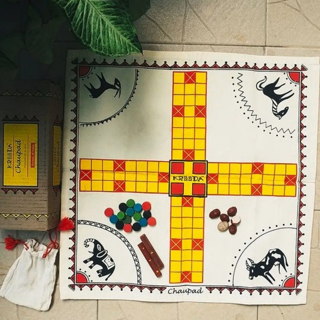 Chaupad (or pachisi), a symmetrical cross-shaped board played with cowrie shells, finds mention in the Mahabharata. Pachisi was reintroduced to India by the British as the widely popular Ludo back in 1950 