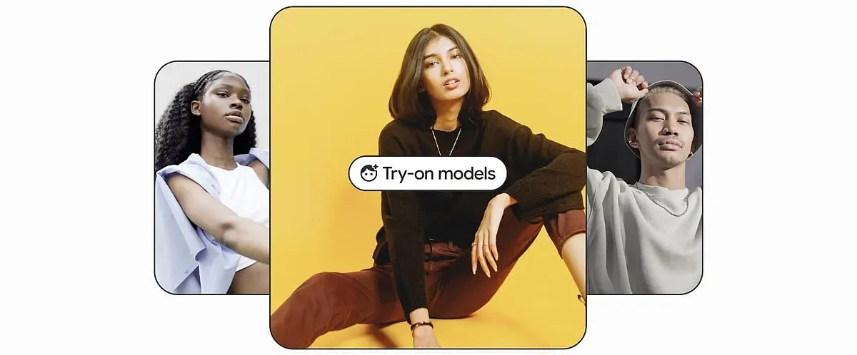 Google's New Try-On AI ToolGoogle recently introduced a new feature that enables users to try on clothes virtually. This feature uses a generative AI model that produces realistic images of models with diverse body shapes and sizes. The models' clothing displays details such as draping, folding, stretching, and wrinkling, making them look lifelike. Google's Shopping Graph dataset, which contains product, brand, and review data, was used to train the model. Image: blog.google 