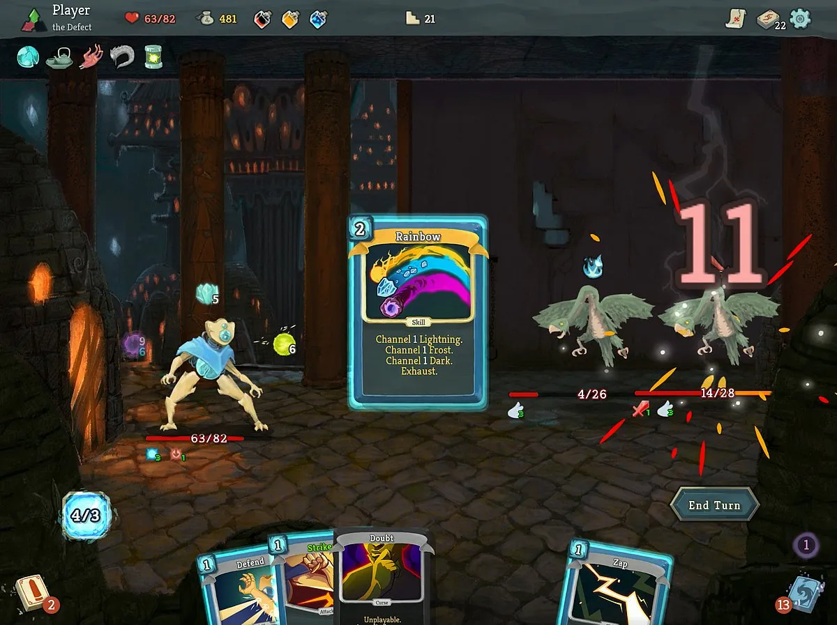 Slay the Spire+ Slay the Spire+ is an innovative combination of card games and rougelikes, providing a solo deck-building experience for players who wish to embark on a thrilling quest to conquer the constantly changing Spire. Select your character and create a personalised deck from various cards, each with unique abilities and tactics. Navigate through dangerous paths, face off against strange creatures, and uncover powerful relics as you climb to the top. 
