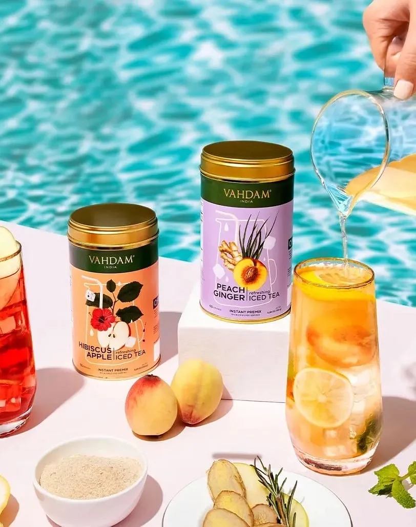 VAHDAM India is a homegrown artisanal tea label that offers a multifarious assortment—from a basic masala chai blend to flavoured green teas and iced teas. Image: Instagram.com/vahdamindia 
