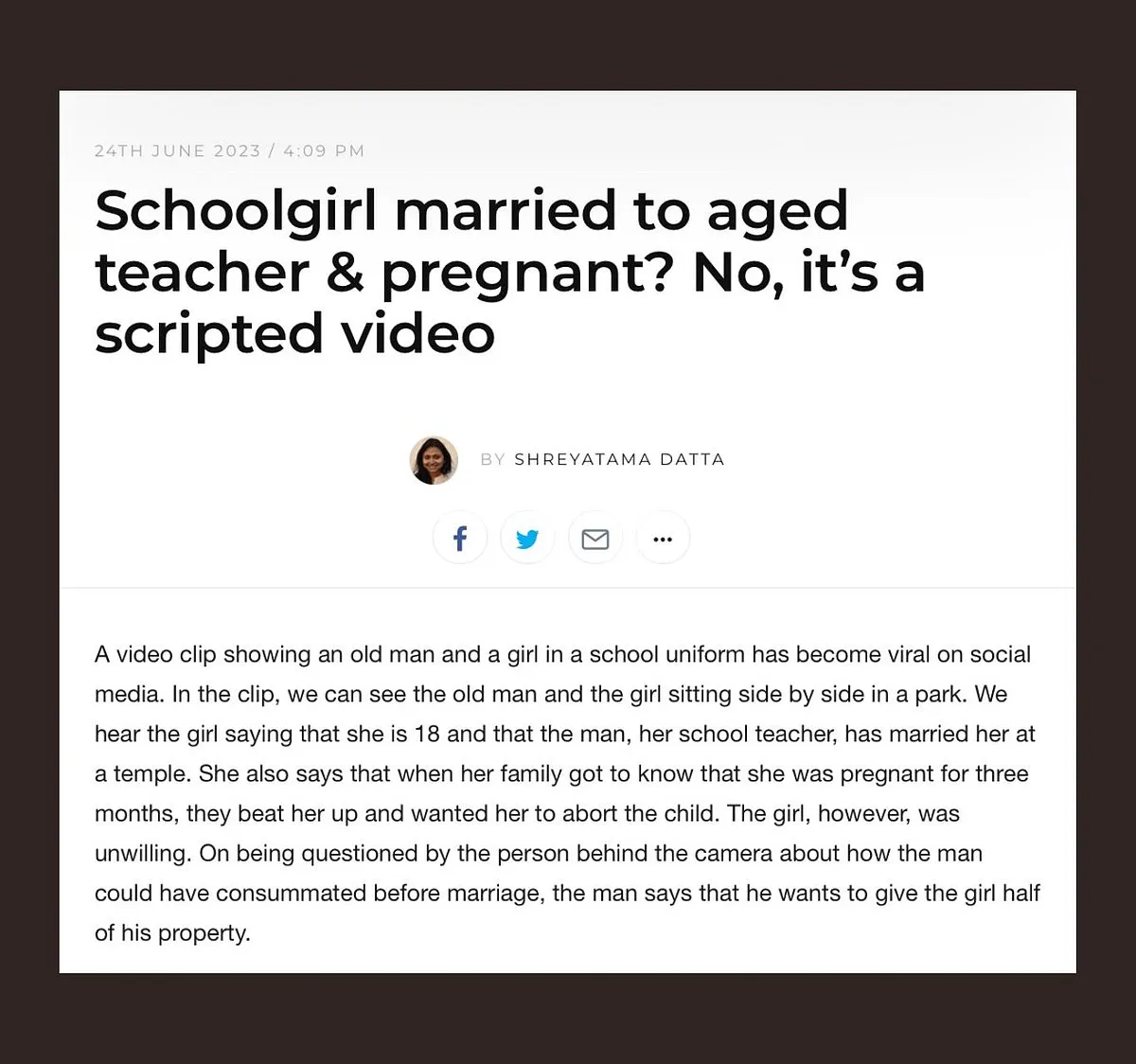 While social media has certainly democratised free speech, it is exacerbating the problem of fake news by giving more voices with particular agendas a platform. Image: Alt News 