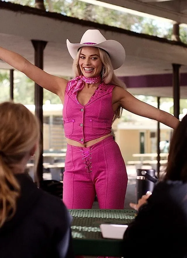 A still from Barbie movie, starring Margot Robbie as Barbie. Image: IMDB 
