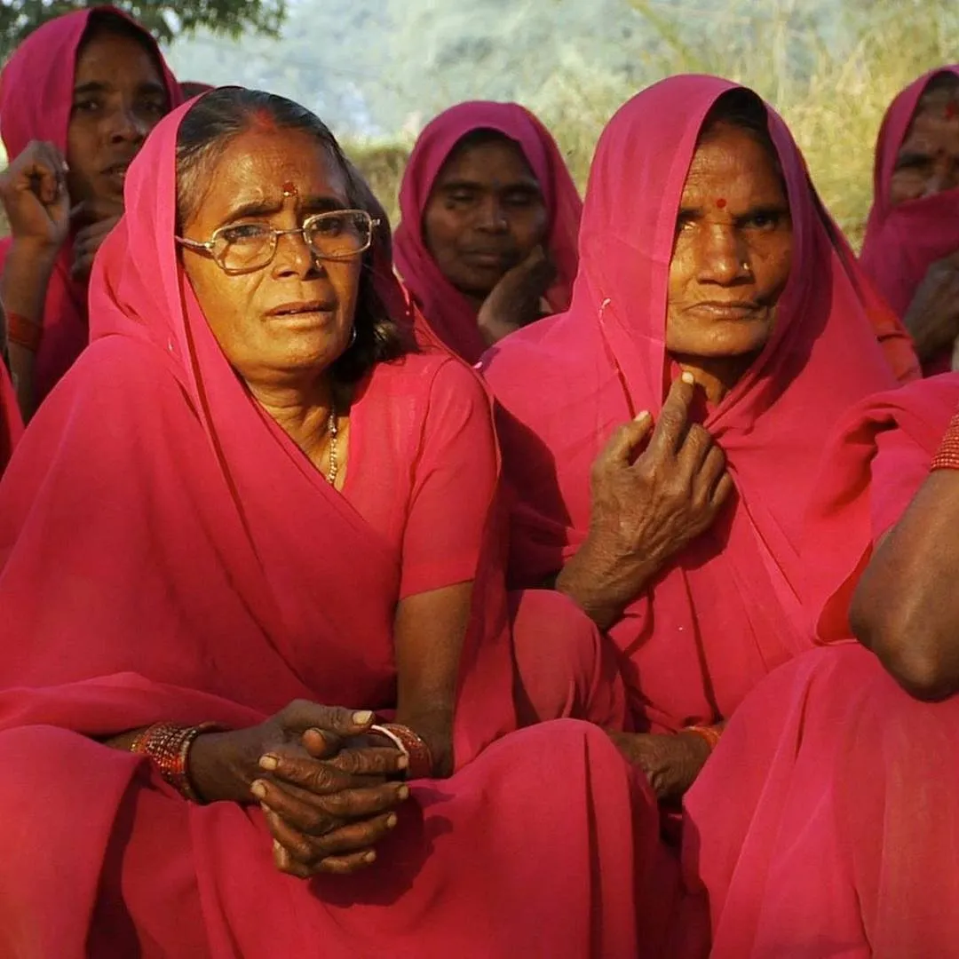 Nishtha Jain's Gulabi Gang (2014) chronicles the story of a female vigilante group in India by the same name. Sampat Pal Devi formed the group in 2006 in Banda District, Uttar Pradesh. They are geared towards empowering women of all castes, and safeguarding them from domestic violence, sexual violence, and oppression. 