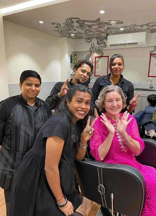 The TransFormation Salon in Mumbai is run and operated solely by trans people. Image: Twitter.com/DiedrahKelly 