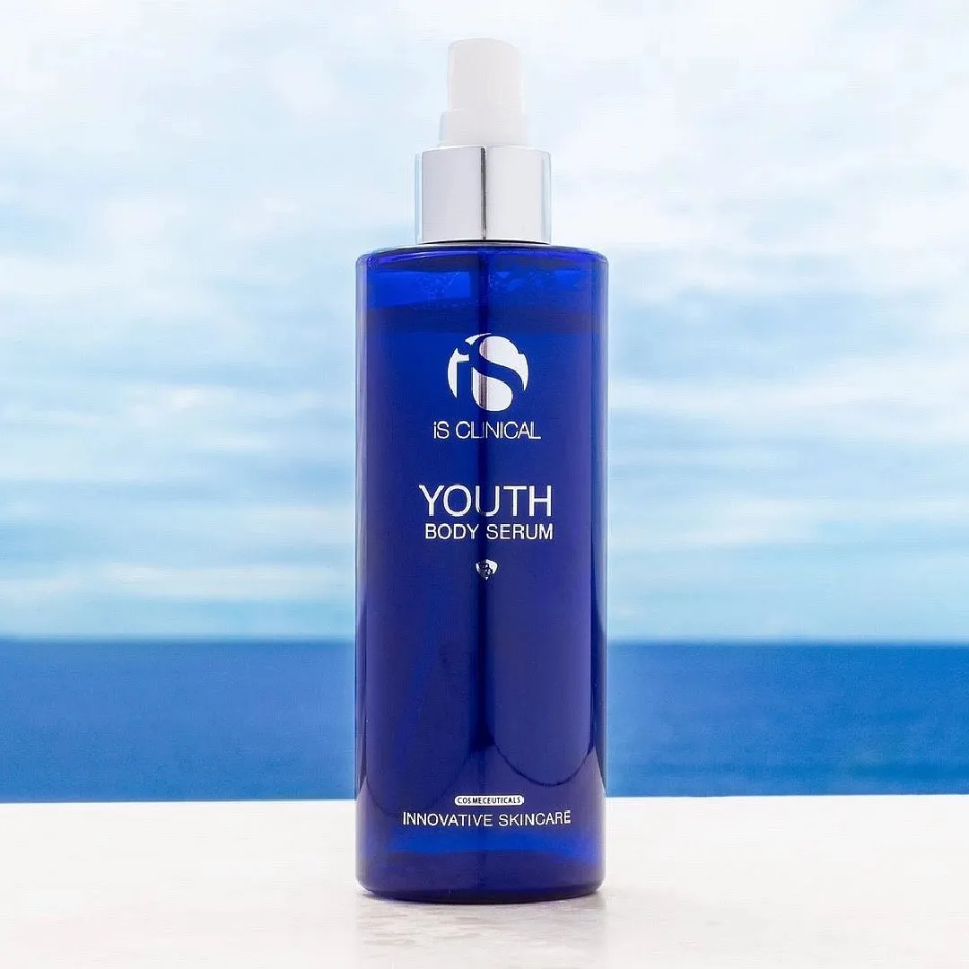 Youth Body Serum, iS ClinicalThis translucent body serum is designed to nourish, hydrate, protect and repair your body’s skin with ingredients like aloe vera, hyaluronic acid, a patented combination of enzymes, panthenol, watermelon fruit extracts and more. The best part? Using it is as easy as spritzing it all over your arms and legs and you’re good to go. Plus, this extremely lightweight spray-on serum makes for a perfect first layer before slathering on some lotion or body butter. Priced at ₹11,590Shop hereImage: Instagram.com/isclinical 