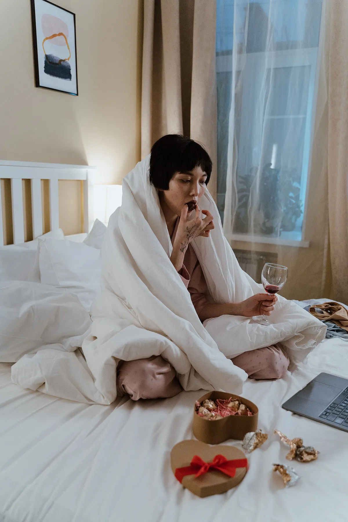 “PMS includes a variety of symptoms from craving specific foods and mood swings to tenderness in certain parts of your body and a sense of fatigue,