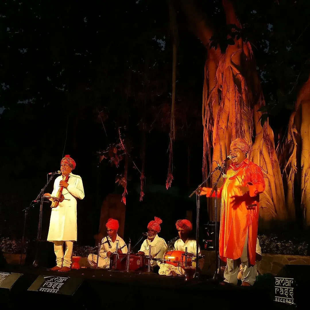 A performance by Jumme Khan, a Rajasthani folk singer from Mewar, at Ammarrass Nights 