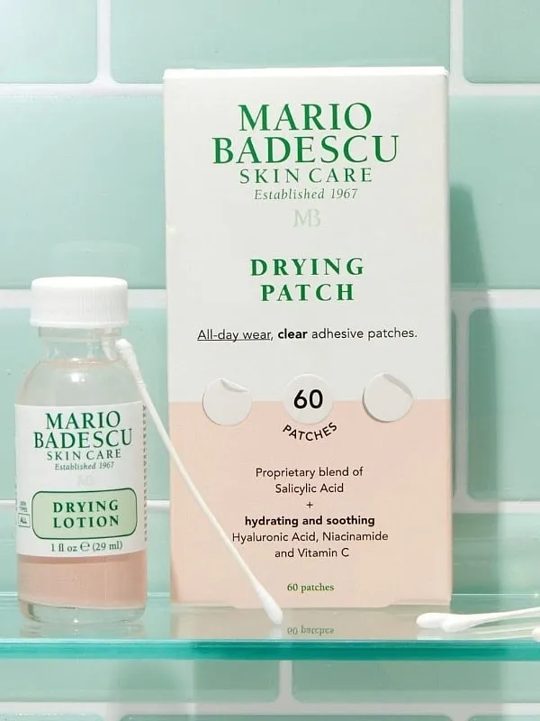 While Mario Badescu's Drying Lotion is a cult-favourite acorss the globe to spot treat acne, the clear adhesive pimple patches can be a good solution to prevent picking the zits. Image: Instagram.com/mariobadescu 
