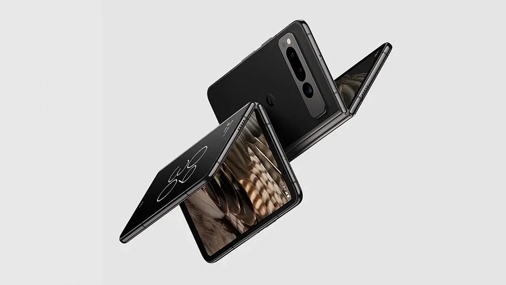 Google Pixel Fold The Pixel Fold is Google's first folding smartphone. On the outside, the Pixel Fold boasts a spacious 5.8-inch screen that functions like a regular phone screen with no compromises. When both hands are free, the device can be opened up to reveal a 7.6-inch screen, which is ideal for certain apps like Gmail that feature a two-pane view and split-screen mode that enables multitasking. This feature is handy in various situations.Top that off with an excellent camera system, good battery life, super-bright displays and savvy software, and you have a winning recipe. It's a great showcase of where Android foldable phones are heading next.Price: US$1,799 (₹ 1,48,000 approx)Image: blog.google.com 