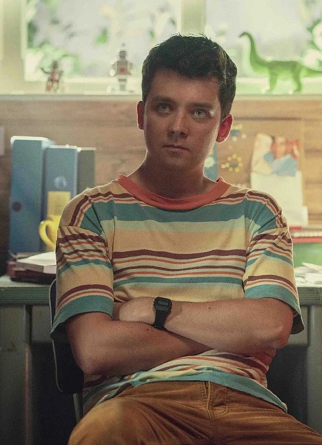Asa Butterfield as Otis Milburn, a socially awkward teenager who gives sex advice to his peers. Image: Netflix 