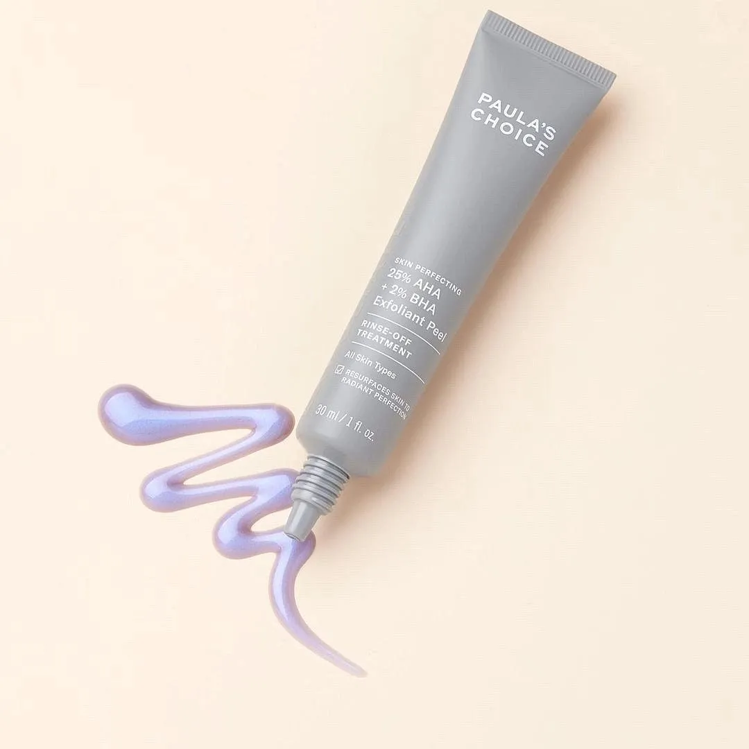 25% AHA + 2% BHA Exfoliating Peel, Paula’s ChoiceThis lilac-tinged treatment is perfect if you’re expecting your lactic acid buy to do some serious exfoliation. It’s pumped with a higher concentration of lactic acid, along with BHA. The award-winning rinse-off formula features a potent blend of AHAs—8.4 per cent glycolic acid, 7.1 per cent lactic acid, 5 per cent mandelic acid, 2.5 per cent malic acid and 2 per cent tartaric acid, making it potent enough to offer multi-layer exfoliation.Available at Paulaschoice.inPriced at ₹3,950 