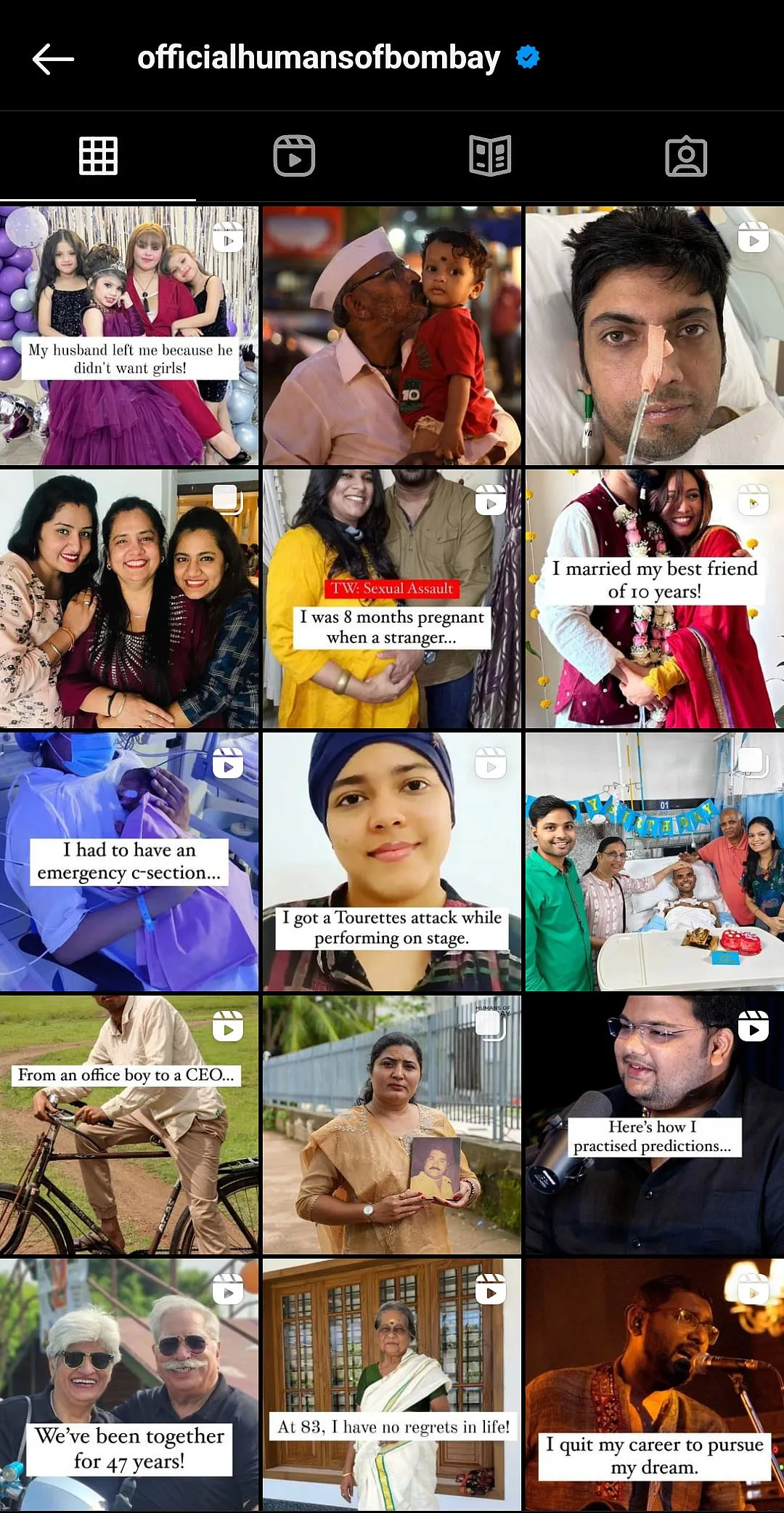 In real life, Humans of New York (founded by Brandon Stanton in 2010), and its imitations Humans of Bombay (founded by Karishma Mehta in 2014) and People of India (2020), are presently entangled in an ugly three-way skirmish. Image: Instagram.com/officialhumansofbombay 