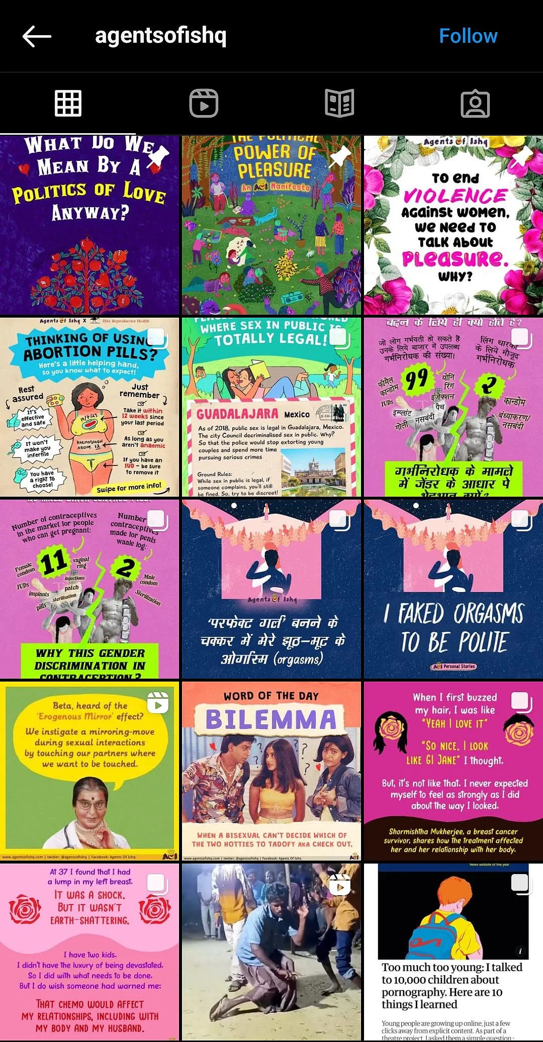 Paromita Vohra's Agents of Ishq (AoI) is a multimedia project that celebrates sex, love, and desire.  