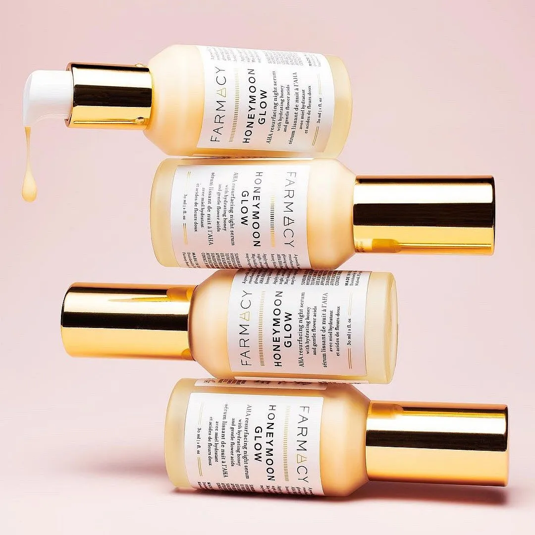 Honeymoon Glow AHA Resurfacing Night Serum, Farmacy We’d describe this milky white serum from Farmacy as ‘lactic acid, but make it boujee’, given that it combines the AHA with BHA (beta hydroxy acid), hyaluronic acid, honey, glycolic acid, turmeric root extract, meadowfoam seed oil and much more. The potent blend, however, comes with a higher price tag. Owing to the all-encompassing blend of ingredients, the serum effectively reduces fine lines and wrinkles, dullness, congestion and dead skin.Available at Nykaa.com, Tirabeauty.com & Myntra.comPriced at ₹ 5,950 