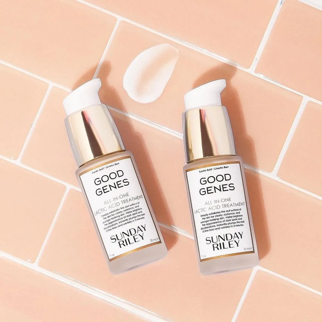 Good Genes All-In-One Lactic Acid Treatment, Sunday RileyA staple in the vanities of Drew Barrymore and Oprah Winfrey, this milky-textured serum is a cult-favourite among the beauty community. It comprises purified-grade lactic acid along with licorice, aloe vera, lemongrass, prickly pear extract and agave leaf extract to soothe, nourish and repair the skin.Available at Nnnow.sephora.comPriced at ₹ 8,300 