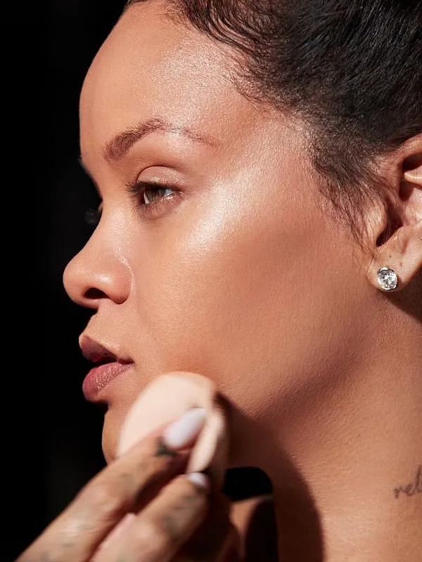 Rihanna’s Fenty Beauty launched in 2017 and broke the market with 40 different foundation shades championing inclusivity and diversity. Image: Instagram/fentybeauty 