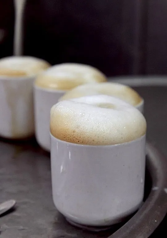 Filter coffee is served at Mavalli Tiffin Rooms at Lalbagh Road, in Bengaluru 