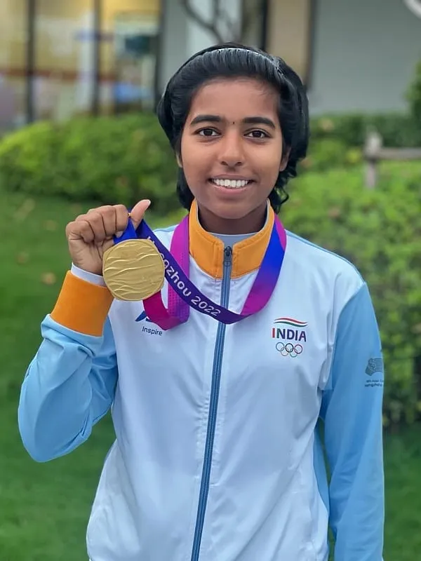 Aditi Swami has not only become an inspiration for young women around the country, but also her younger brother Aditya, who has already followed his sister’s footsteps into archery.  Image: Instagram.com/archer_aditi 