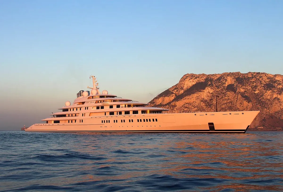 Lurssen Azzam SuperyachtDescribed as sophisticated, with luxurious decor inspired by the Empire style of the early 19th century, this vessel exudes opulence and timeless charm. 