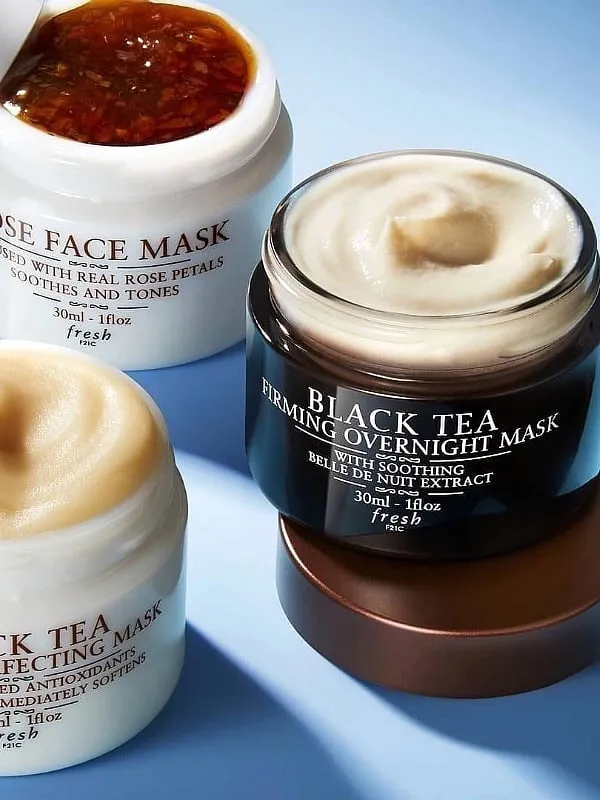 Fresh Beauty's Black Tea overnight mask has rich and luscious cream texture that fortifies the barrier, firms the skin and makes it plumper over regular use. Image: Instagram.com/freshbeauty 