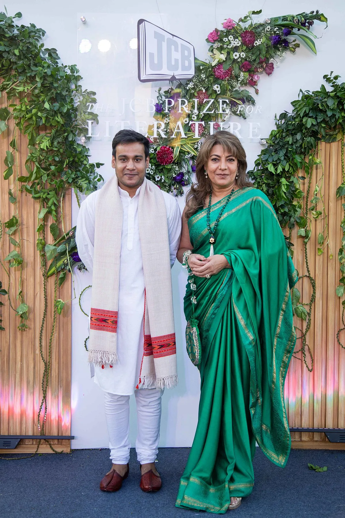 Wamiq Saifi (doctor and poet) with Divya Sheth 