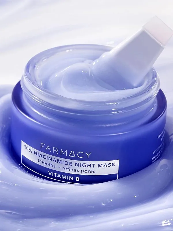 This  gel-based mask from Pharmacy features 10 per cent of niacinamide to decongest pores, regular sebum production and reveal smoother skin. Image: Instagram/farmacybeauty 