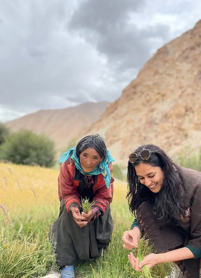 Vanika Choudhary works Ladakh Basket, a social enterprise championing authentic and indigenous products from Ladakhi farmers. Image: Noon 