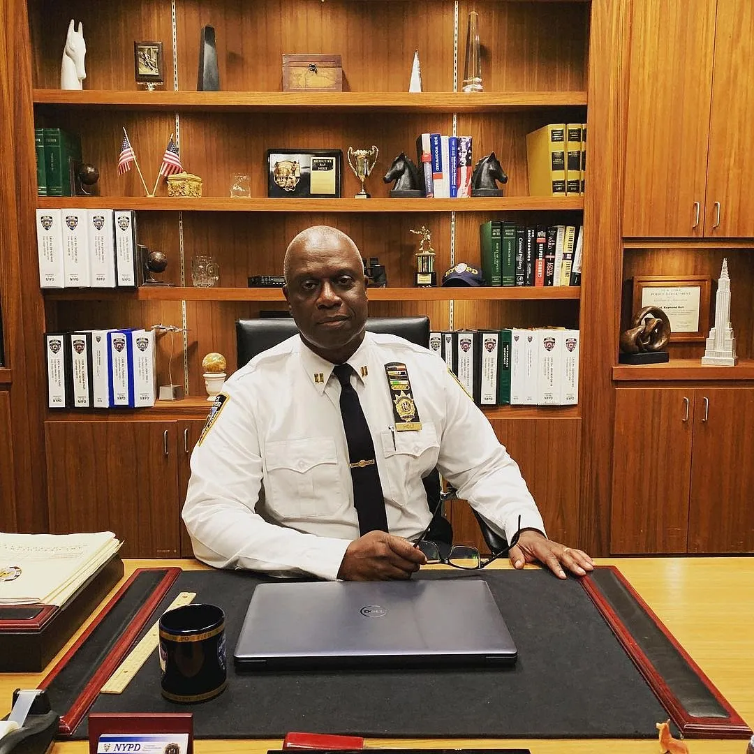 For the next few days after Andre Braugher's death,  Twitter and Instagram were awash with clips of Raymond Holt—the “amazing detective slash genius”. Image: Instagram.com/andrebraugher 