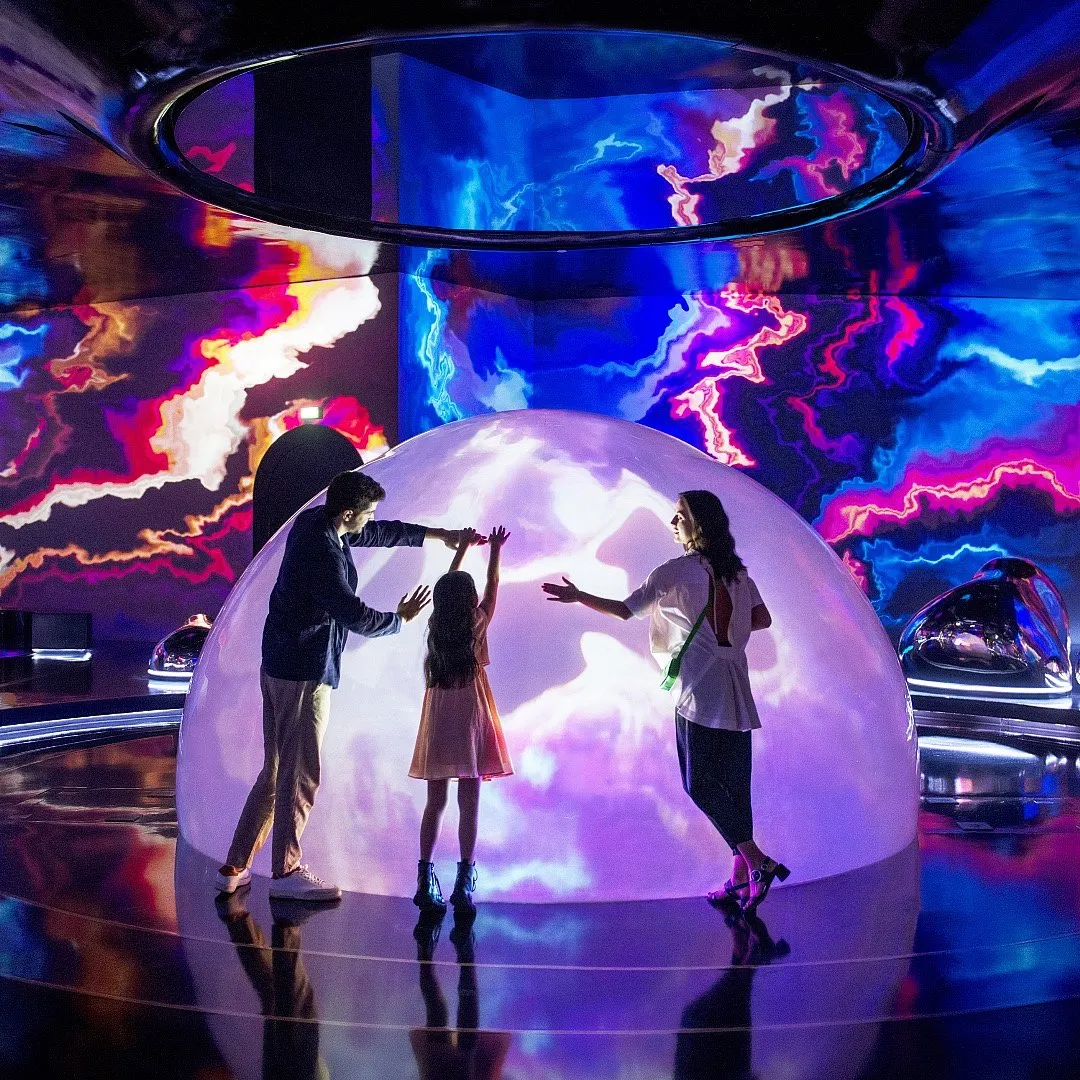 Within AYA Universe's interactive expanse are 12 uniquely themed zones—Aurora, The Source, Drift, Outland, The Pool, The River, The Falls, Celestia, Flora, Tides, Luna, and Harmonia—each transporting you to breathtakingly beautiful worlds 