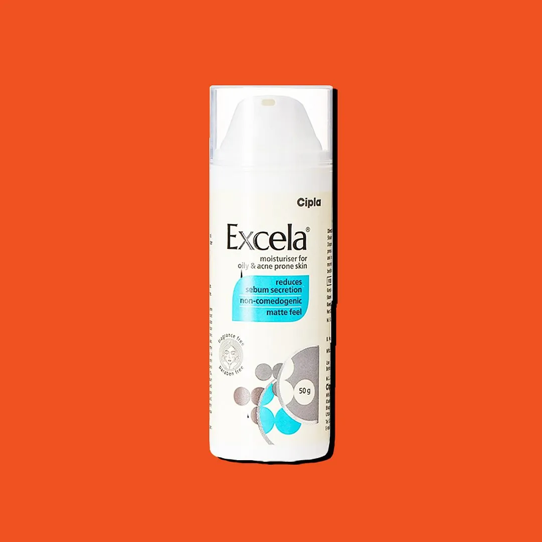 Excela MoisturiserIntroduced by the house of Cipla, this lightweight, lotion-textured face moisturiser is perfect for those who have a combination to oily skin type but prefer heavy-duty hydration. With niacinamide as the hero ingredient, this non-comedogenic cream locks in moisture and prevents transepidermal water loss, which could potentially prompt oily skin to secrete more oil. Priced at ₹497Shop here 